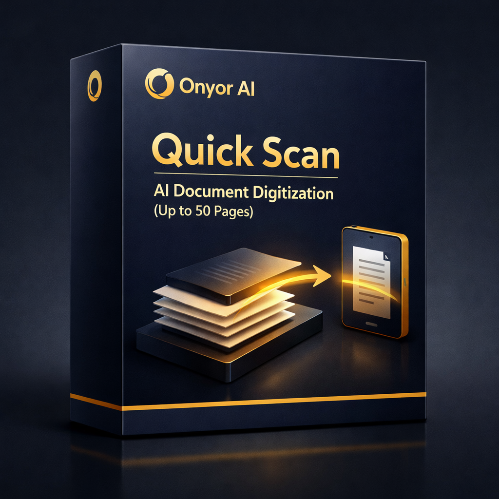 Quick Scan - Document Digitization (Up to 50 Pages)