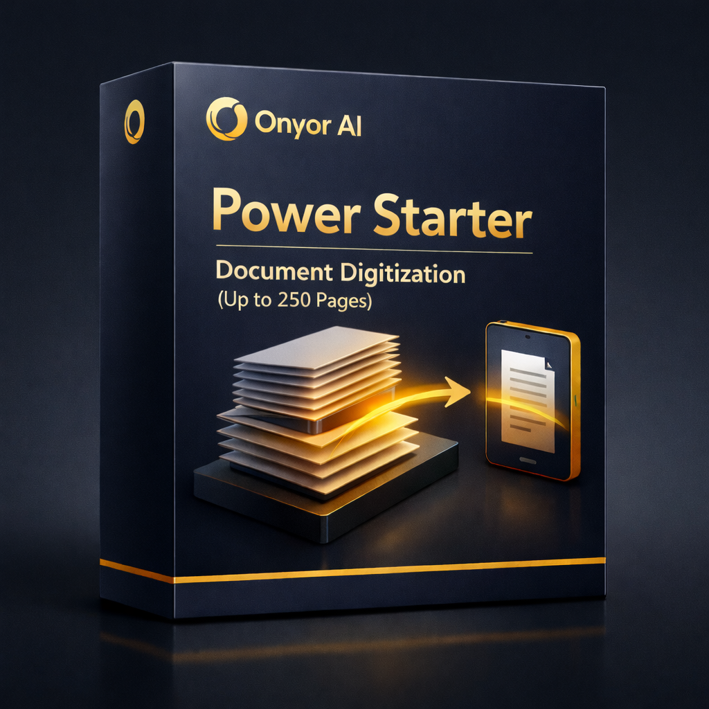 Power Starter - Document Digitization (Up to 250 Pages)
